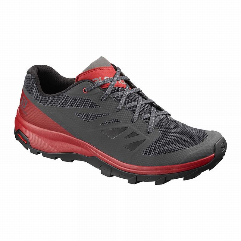 Salomon Singapore Mens Hiking Shoes - OUTLINE Dark Blue/Red | 15972-LITQ